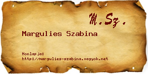 Margulies Szabina névjegykártya